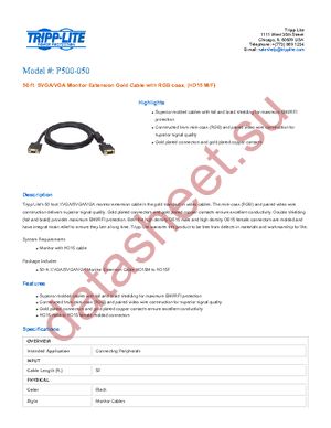 P500-050 datasheet  